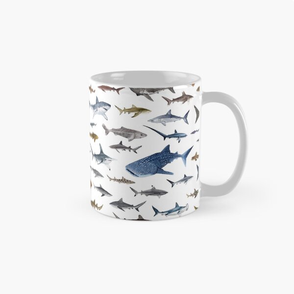 Item preview, SHARKS poster-white designed and sold by BEATRIZ ABAITUA.