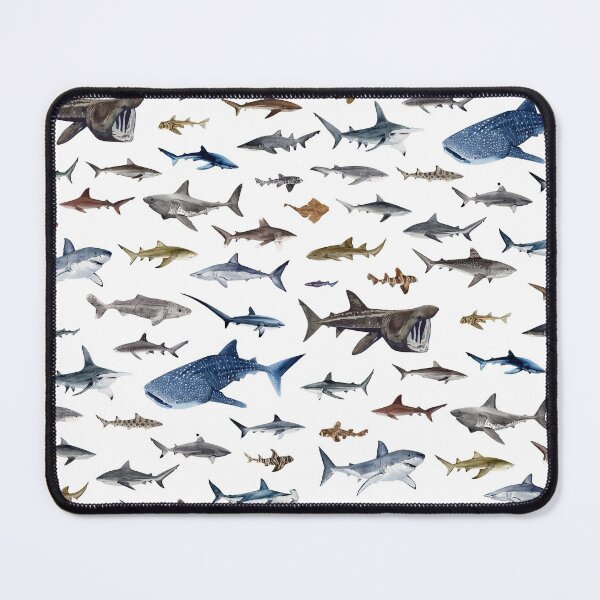 Item preview, SHARKS poster-white designed and sold by BEATRIZ ABAITUA.