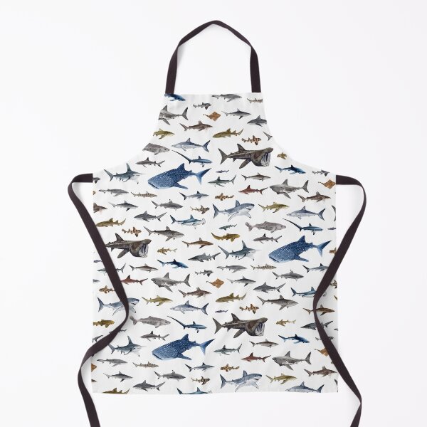 Item preview, SHARKS poster-white designed and sold by BEATRIZ ABAITUA.