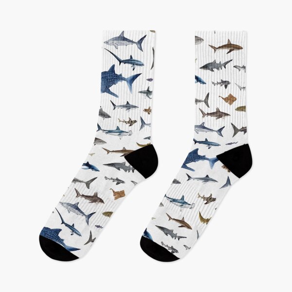 Item preview, SHARKS poster-white designed and sold by BEATRIZ ABAITUA.