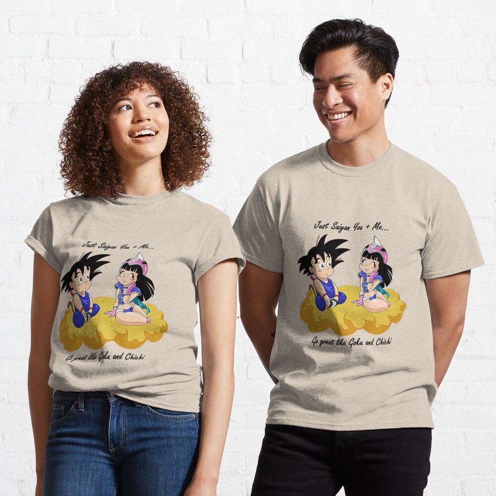 goku and chichi couple shirts