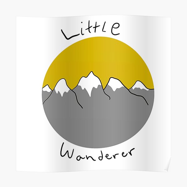 Little wanderer doodle Poster