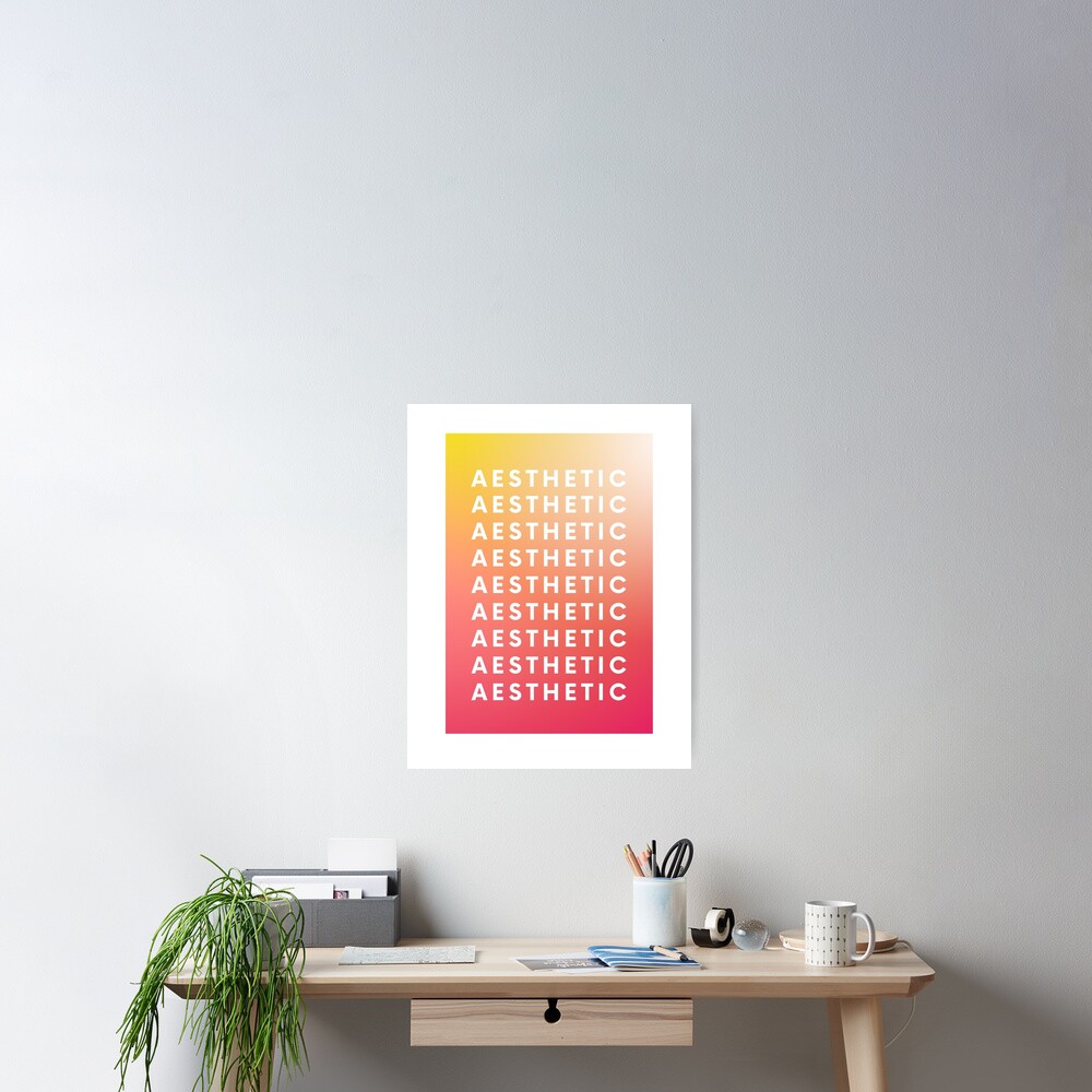 "aesthetic " Poster for Sale by peachcup Redbubble