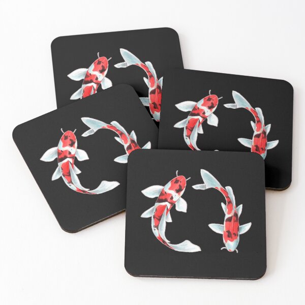 Item preview, Swimming Japanese carp koi fish designed and sold by fefego818x.