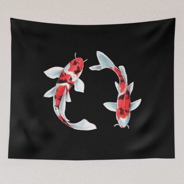Item preview, Swimming Japanese carp koi fish designed and sold by fefego818x.