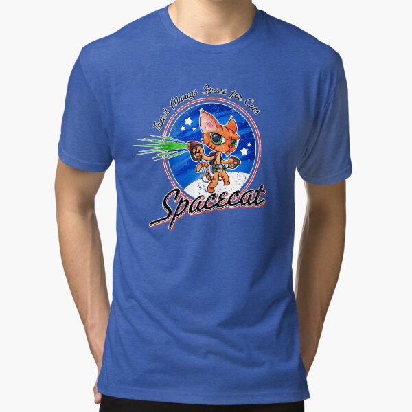 Spacecat Tri-blend T-Shirt