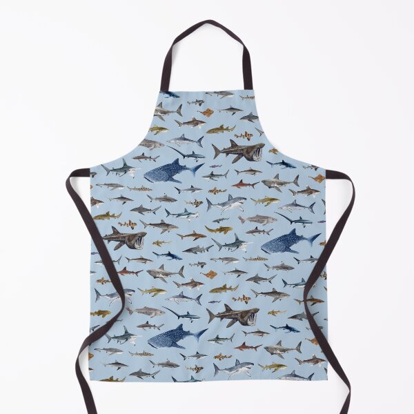 Item preview, SHARKS poster-light blue designed and sold by BEATRIZ ABAITUA.