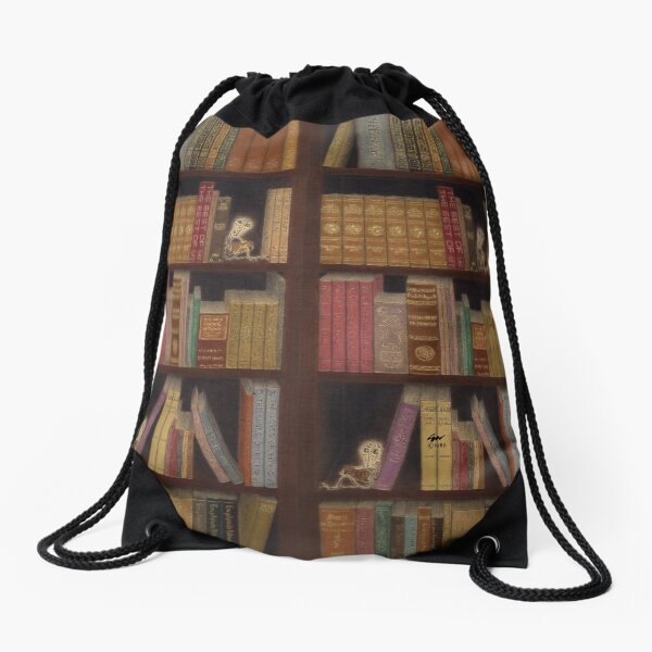 Bookcase Drawstring Bag Drawstring Bag