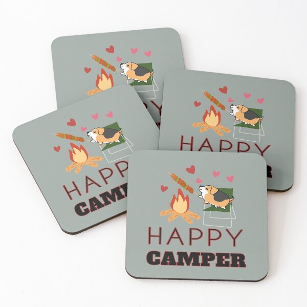 Item preview, Kawaii Happy Camper Corgi | Camping Lovers designed and sold by JooArtPrints  ★★★★★.
