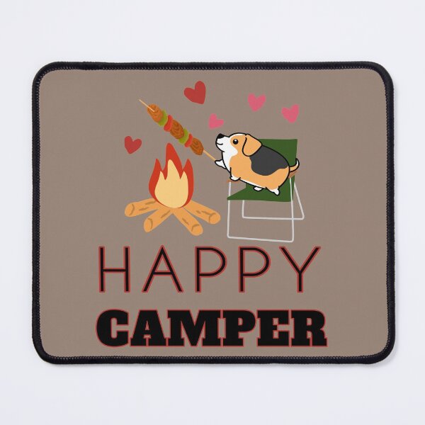 Item preview, Kawaii Happy Camper Corgi | Camping Lovers designed and sold by JooArtPrints  ★★★★★.