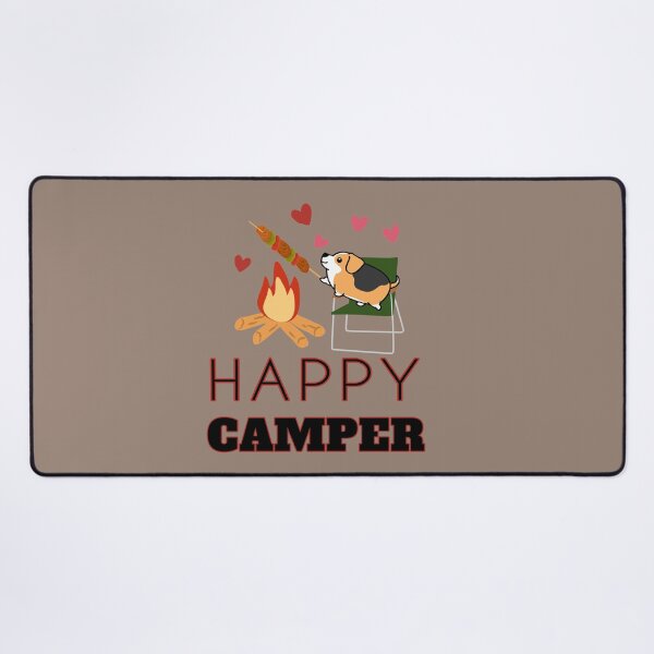 Item preview, Kawaii Happy Camper Corgi | Camping Lovers designed and sold by JooArtPrints  ★★★★★.