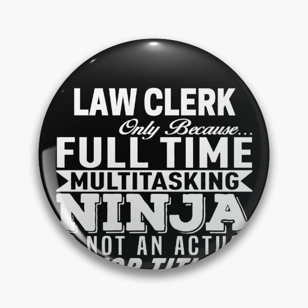 Item preview, Law clerk designed and sold by clickmostro.