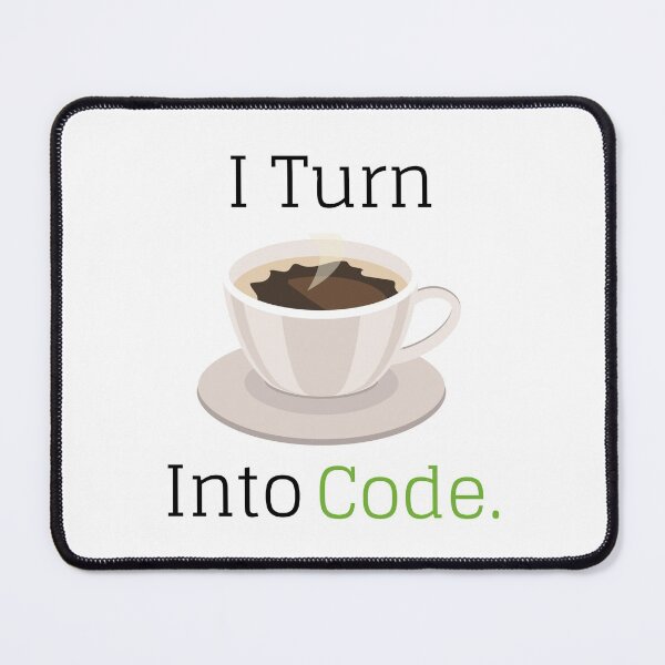 Item preview, I Turn Coffee Into Code designed and sold by NiftyTees.