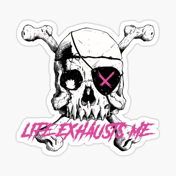 Item preview, Life Exhausts Me designed and sold by moosegrinder.