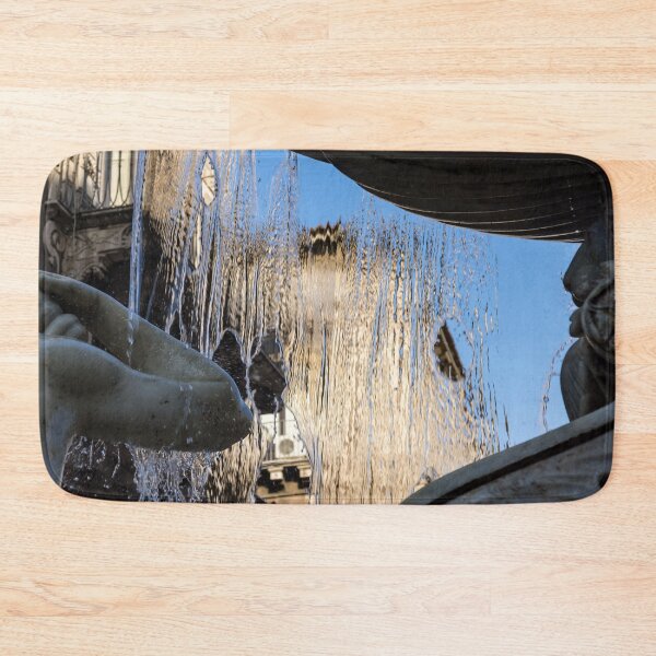 Item preview, Silken Fountain Curtain - Fontana dell Amenano in Catania Sicily designed and sold by Georgia Mizuleva.