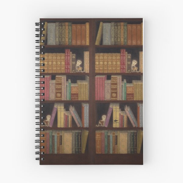 Item preview, Bookcase Spiral Notebook designed and sold by Erik Wood.