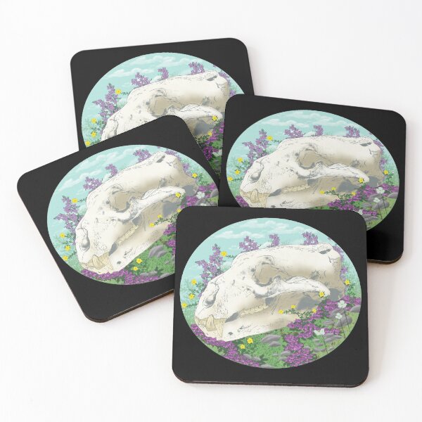 Item preview, Polar Bear Skull and Flora designed and sold by Ashley Gagnon.