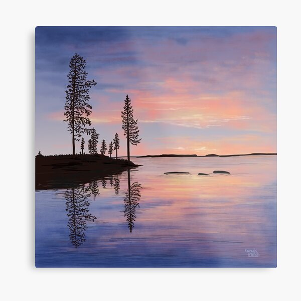 Sweet Summer Evening - Lapland8seasons Metal Print