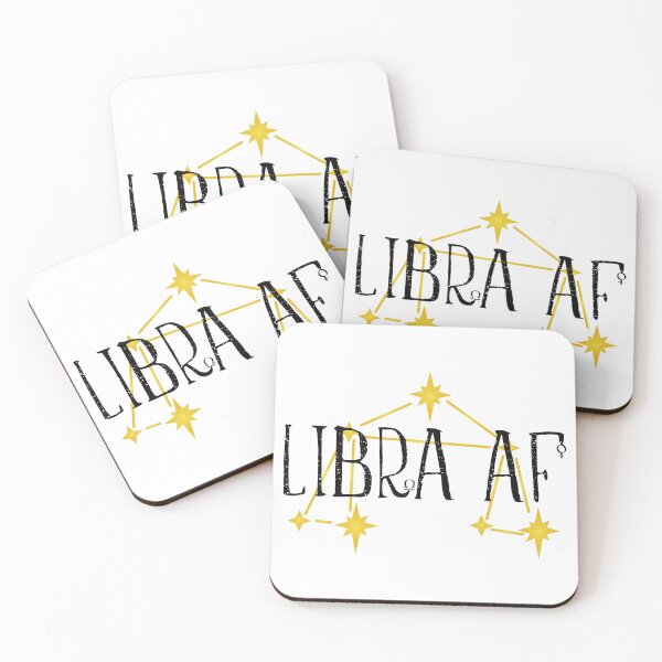 Item preview, LIBRA AF with constellation and astrological symbols for Venus & Libra designed and sold by Happy Puppy Print On Demand.