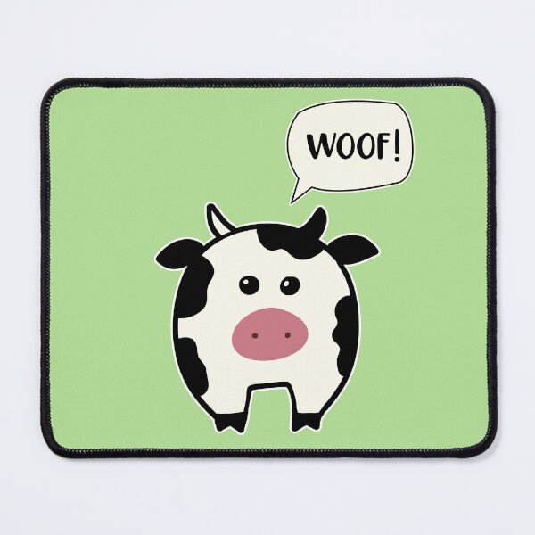 Item preview, Funny Kawaii Barking Cow designed and sold by GrimButterfly.