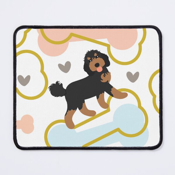 Item preview, Cute Black and Tan Phantom Cockapoo Cavapoo Cavoodle designed and sold by Lulupainting.