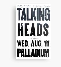 Talking Heads - Concert Poster Metal Print