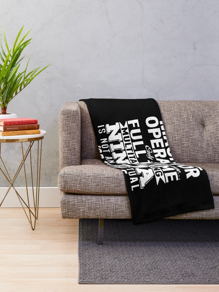 Thumbnail 2 of 6, Throw Blanket, Machine Operator designed and sold by clickmostro.