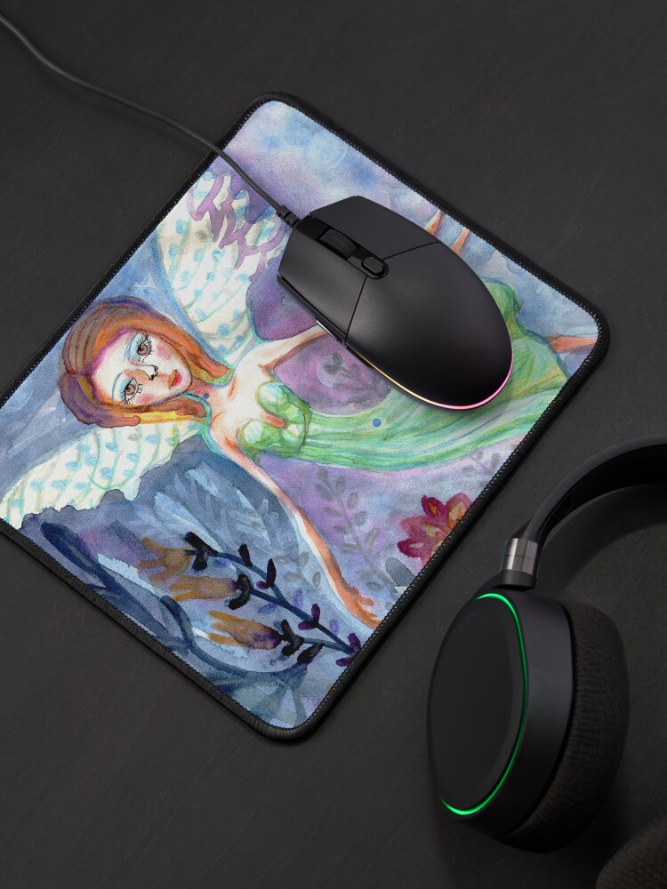 Alternate view of Fairy Angel in Green Dress Meloearth Mouse Pad
