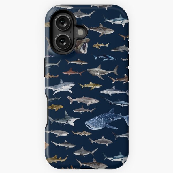 Item preview, SHARKS poster-navy blue designed and sold by BEATRIZ ABAITUA.