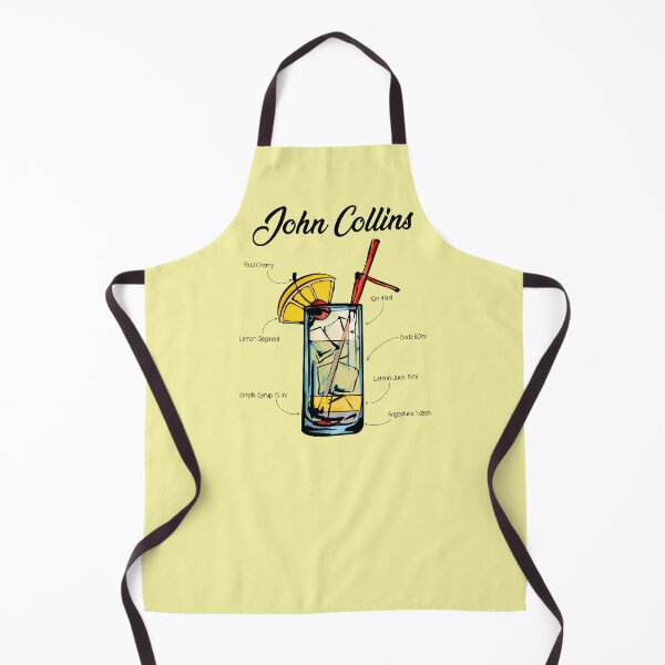 Item preview, John Collins Cocktail Recipe designed and sold by HuckleberryArts.