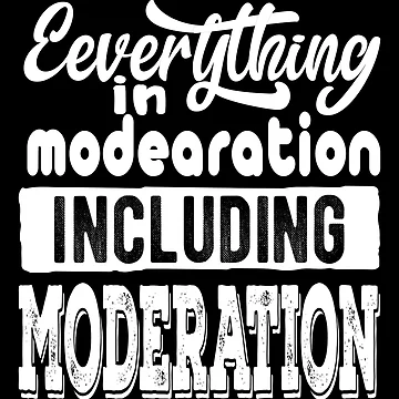 Artwork thumbnail, Everything In Moderation Including Moderation by samah82