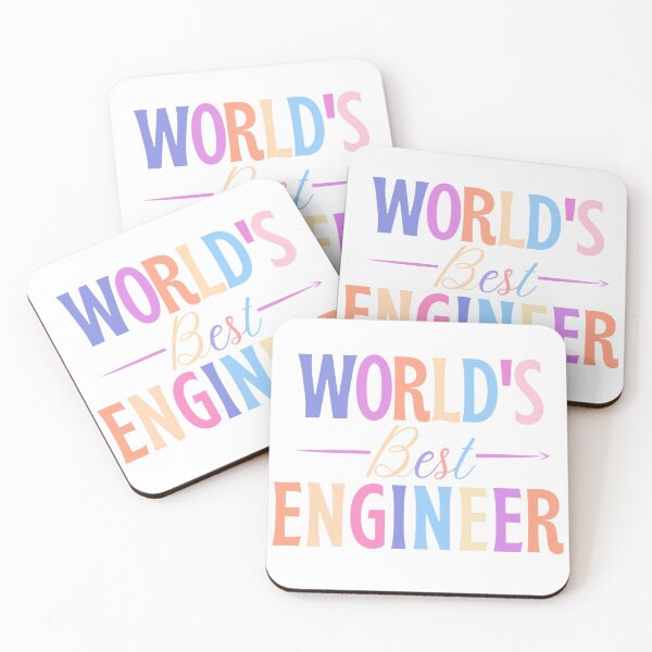 Item preview, Worlds best engineer - engineer gift (colour) designed and sold by PickaSticka.