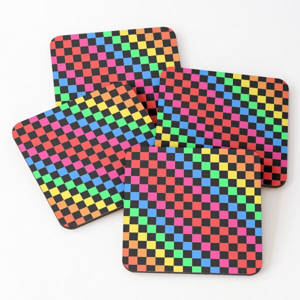 Item preview, Colourful Checkerboard - Mod Ska designed and sold by NobodysHero.