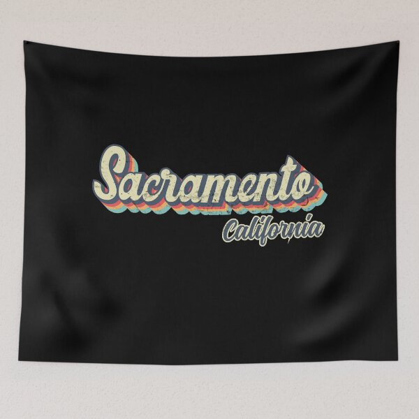 Item preview, Sacramento city California Retro Vintage 70s rainbow designed and sold by Teelogic.