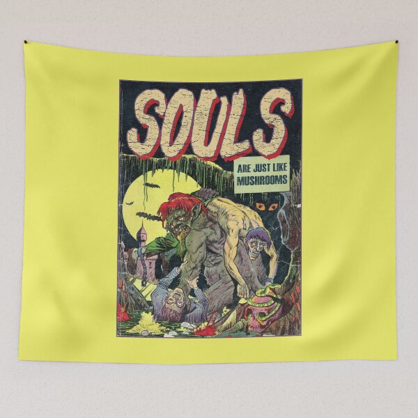 Item preview, Vintage Soul Collect Mushroom Spooky Retro Horror Poster Halloween Gift designed and sold by TheAplus.