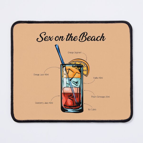 Item preview, Sex On The Beach Cocktail Recipe designed and sold by HuckleberryArts.