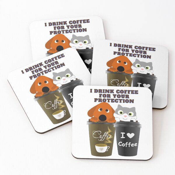 Item preview,  i drink coffee for your protection designed and sold by Eman4design.