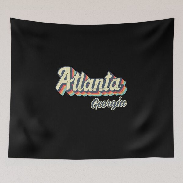Item preview, Atlanta city Georgia Retro Vintage 70s rainbow designed and sold by Teelogic.