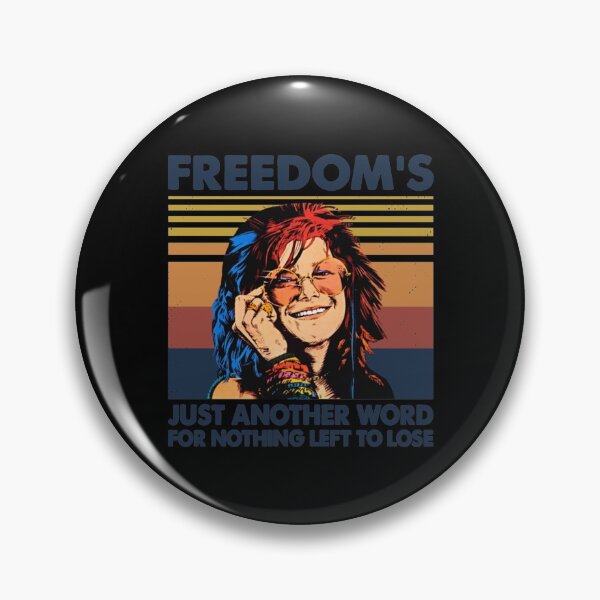 Item preview, Janis Freedom's Just Another Word For Nothing Left to Lose Joplin Retro Gift designed and sold by JaakkoKaralah.