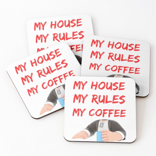 Item preview, Knives Out My House My Rules My Coffee Funny Sayings  designed and sold by chetan786.