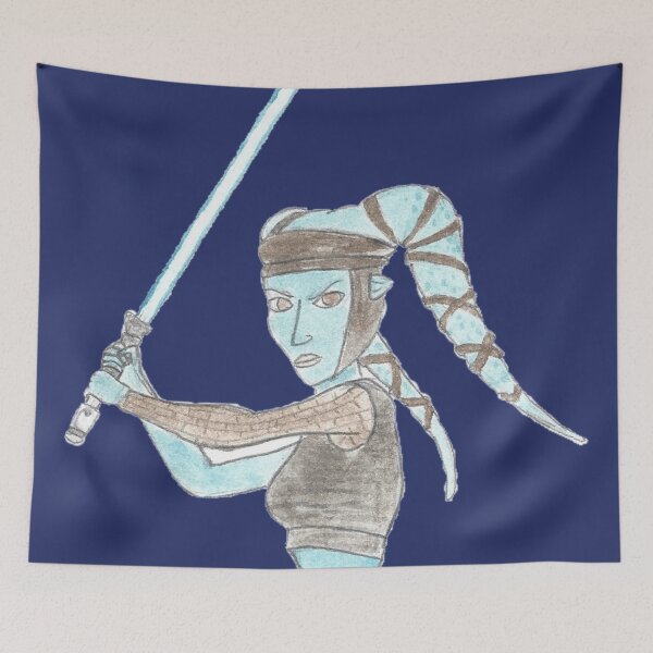 Item preview, Watercolour Aayla Secura designed and sold by Old Soul Imagination .