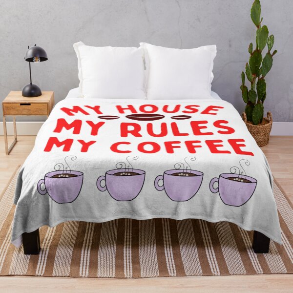 Item preview, Knives Out My House My Rules My Coffee Funny Sayings  designed and sold by chetan786.