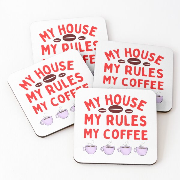 Item preview, Knives Out My House My Rules My Coffee Funny Sayings  designed and sold by chetan786.
