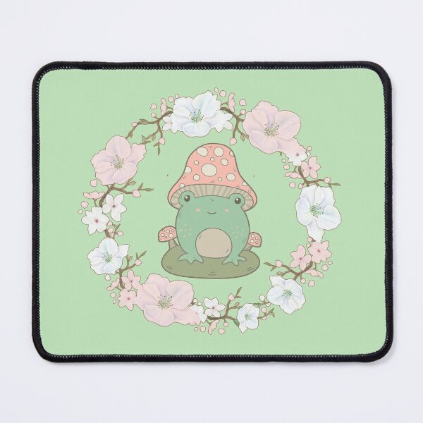 Item preview, Cottagecore Frog & Floral Wreath designed and sold by GrimButterfly.