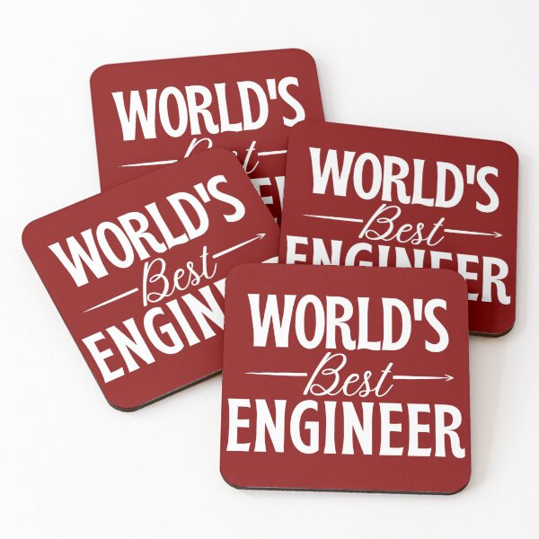 Item preview, Worlds best engineer - engineer gift (white/grey) designed and sold by PickaSticka.