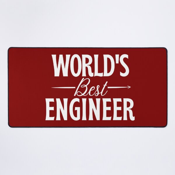 Item preview, Worlds best engineer - engineer gift (white/grey) designed and sold by PickaSticka.