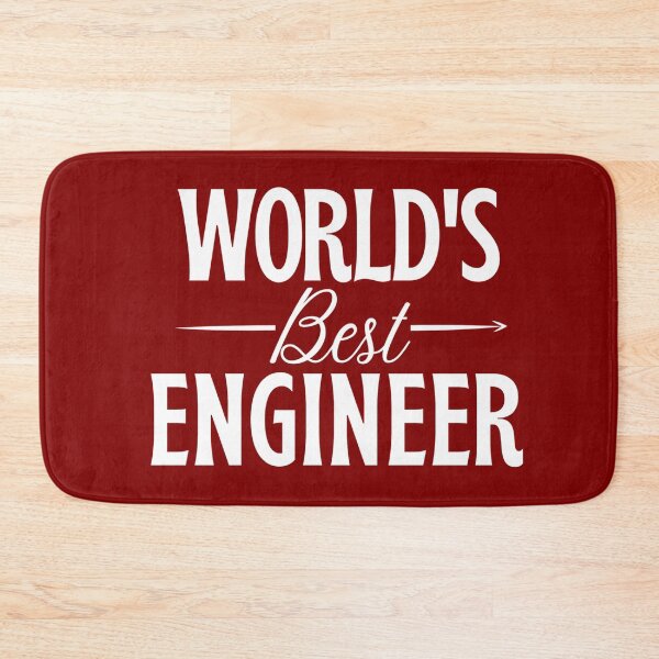 Item preview, Worlds best engineer - engineer gift (white/grey) designed and sold by PickaSticka.
