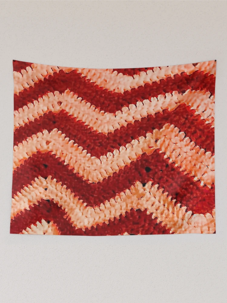 Thumbnail 2 of 3, Tapestry, Ruby Ribbed designed and sold by RayPassionDesigns.