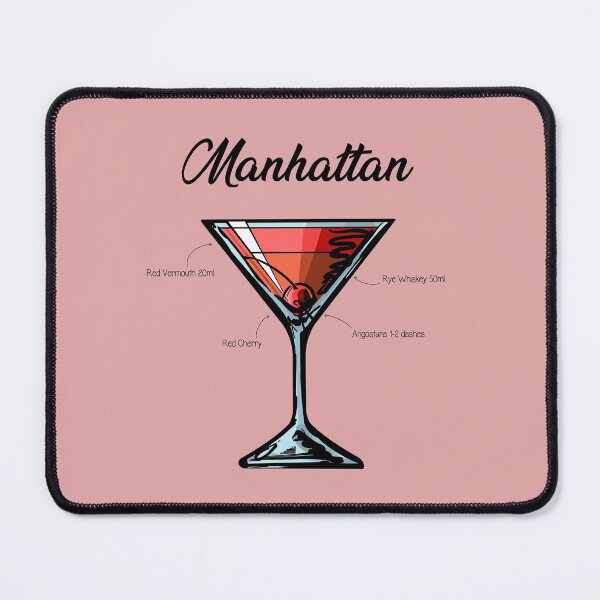 Item preview, Manhattan Cocktail Recipe designed and sold by HuckleberryArts.