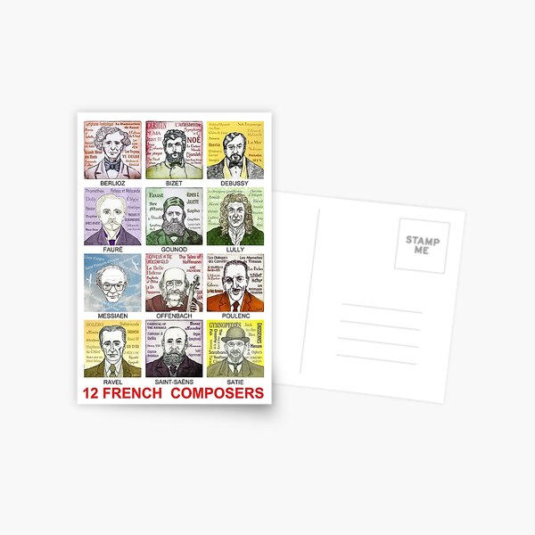 Item preview, 12 French Composers designed and sold by Paul Helm.